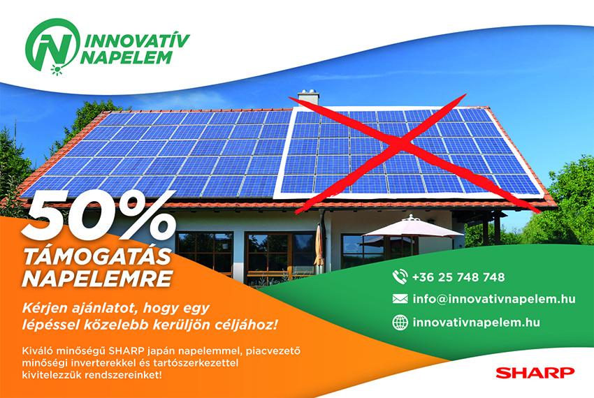 Innovatív Napelem Kft. - Napelem, energiabarát, államitámogatás, rezsicsökkentés, ingyenáram, ingyenfűtés, energiabarát