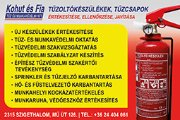 Kohut és Fia Tűz- és Munkavédelmi Kft. tűzoltókészülékek, tűzcsapok, tűzvédelem
