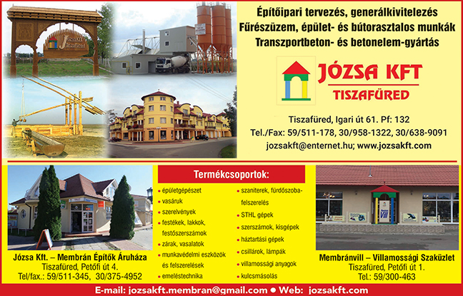 Józsa Építőipari Kft. - Építőipari tervezés, generálkivitelezés 2021