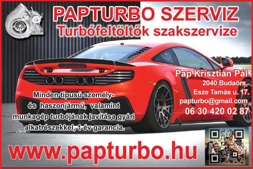 PAPTURBO SZERVIZ - Turbófeltöltők szakszervize 2021